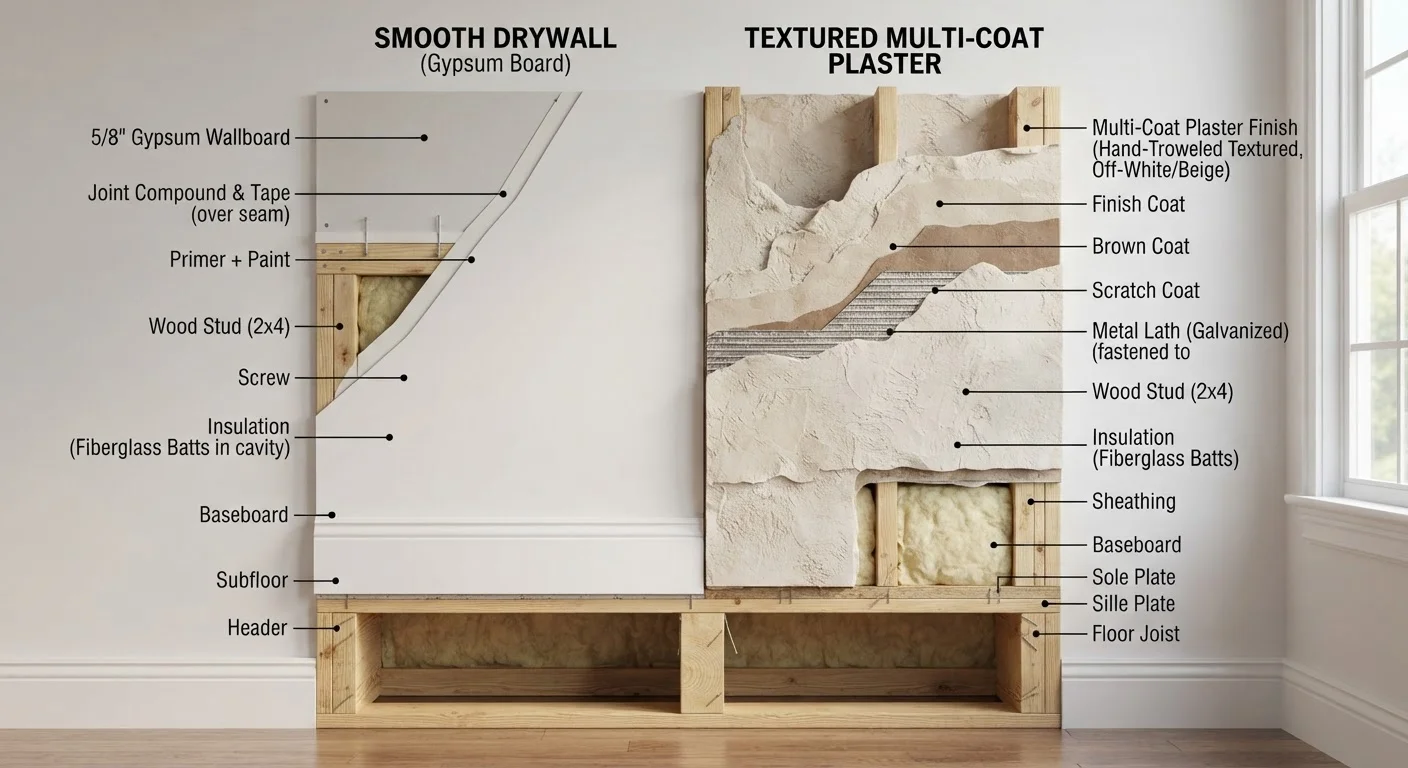 Drywall vs. Plaster: Which Wall System Is in Your Home?