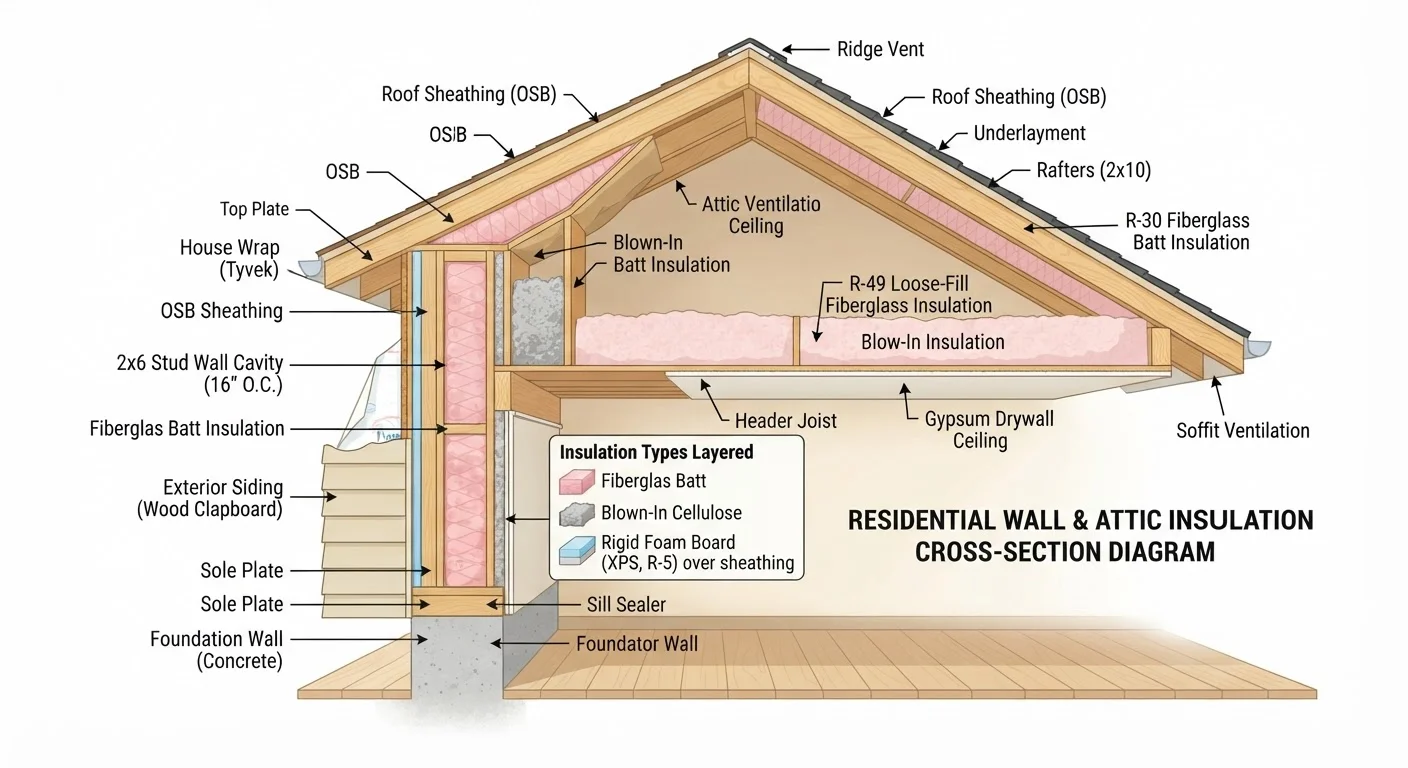 Home Insulation Types and Where Each One Belongs