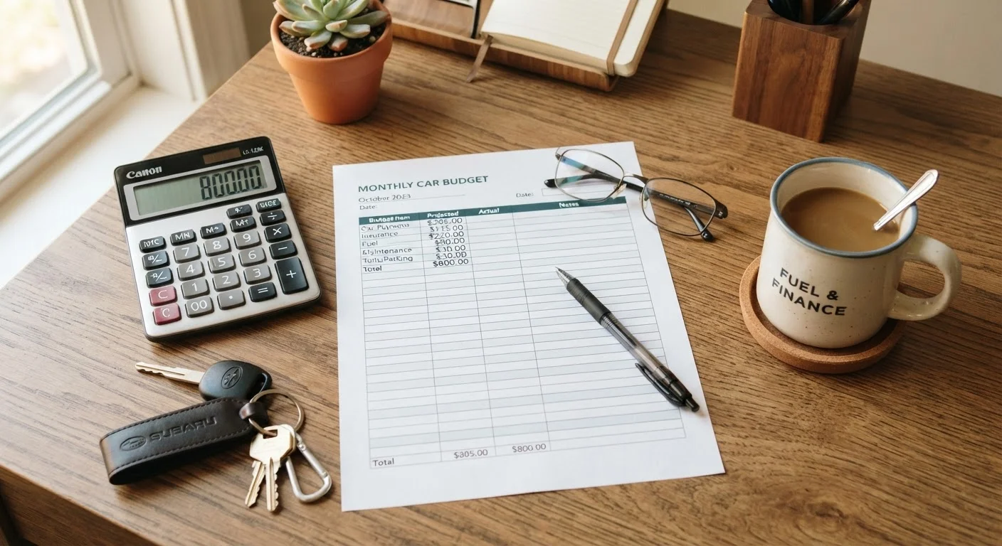 Monthly Car Budget Checklist for US Drivers