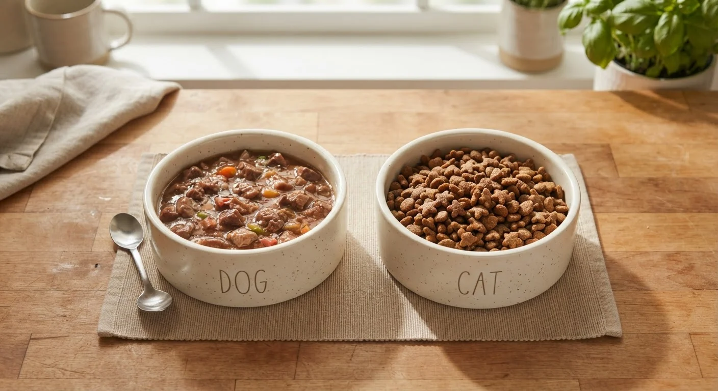 Wet Food vs. Dry Food: What the Difference Actually Means for Your Pet's Health